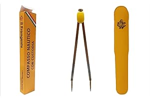 EDIZIONI IL FRANGENTE Il Frangente NF/29 Compasso nautico in ottone cromato a puntefisse 19 cm