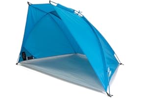 outdoorer Helios Air 850 Tente de plage légère avec protection solaire UV 80, petit format une fois replié pour les voyages, tente solaire avec armature en aluminium
