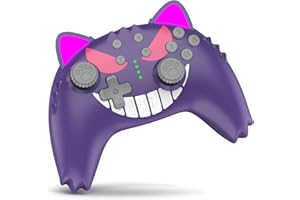 POWERLEAD Controller Switch Pro, Controller wireless per Switch Lite, Switch OLED, PC, Controller con Turbo, Movimento a 6 assi, Controller Switch Pro viola con vibrazione, programmabile