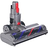 KENVOR Spazzola Elettrica Compatibile per Dyson V7 V8 V10 V11 V15 Aspirapolvere Ricambi con 4 Luci LED per Tappeti Pavimenti 