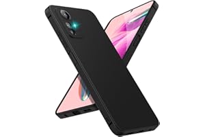 SineOrdo Funda Xiaomi Redmi Note 12S Case, Carcasa Móvil Ultrafina Suave Silicona TPU Cover Resistente - Negra