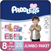 Paddlers Bebek Bezi 8 Numara -Large (25+ Kg) 28 Adet &ndash; Jumbo Paket