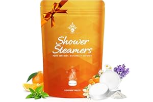 MR MIRYE Aromatherapy Shower Steamers: 6Pack Unique Shower Bombs. Ideal for Birthdays, Christmas Stocking Stuffers Gifts—They Release Fragrant scents for spa-Like Relaxation and at-Home self-Care.
