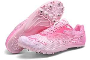 Sekiueo Spikskor för friidrott Herr Dam Tävling Hoppning Löpning Sneakers Andningsbara Träningsskor För Pojkar Flickor