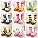 Bebedou pink rabbit or teddy bear cartoon socks 2 to 3 years Baby Toddlers Kids Comfy Indoor Slippers Shoes Socks Moccasins NON SKID Indoor Shoes Socks Durable Multifunctional slip baby booties breathable toddler elastic, warm and thick socks with soft leather sole 15 cm