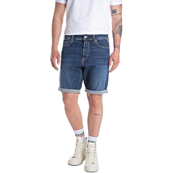 Replay RBJ.901 Short Earth Made Jean, Sable De Sahara 02s, 30 Homme