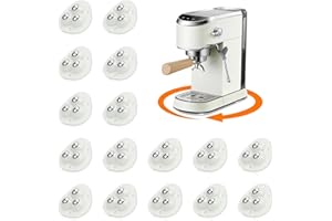 TRVL FIELDER Self Adhesive Caster Wheels, 360° Swivel Universal Castor Wheel, Mini Roller Ball Transfer Bearing for Small Kitchen Appliances, Storage Box, Trash Can DIY (with 3 Ball Bearings, White, 16 PCS)