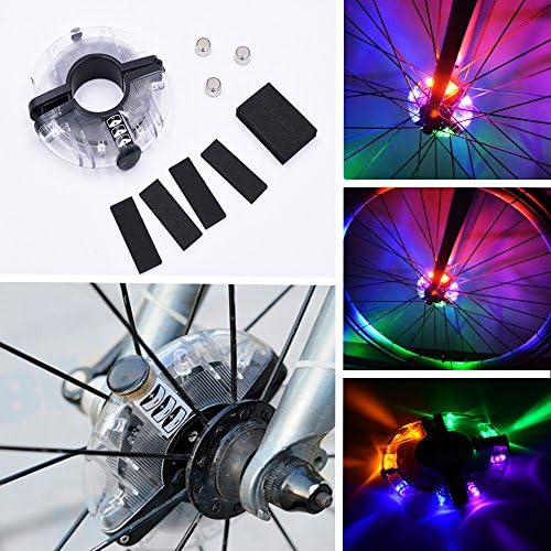 Zetong Waterproof LED Bike Wheel Lights, 3 Modes Cycling Bike Spoke Light Safety Light, Magic Decoration Light, Bicycle Accessories Lights