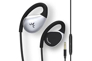 Avantree Resolve (Grande) - Auricolari Aperti Cablati c/Mic e Gancetto, per Anziani/Uomini Orecchie Grandi, Perfetti Ufficio/Esterno/Casa, 3.5mm AUX