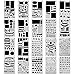 Produktbild ccmart 20 PCS Bullet Journal Schablone Set Kunststoff Wochenplaner Schablonen für Journaling, Scrapbooking, Notizbuch, Tagebuch, Geschenk Karte und Kunst DIY Craft Projekte Zeichnen Malvorlage Schablone 10,2 x 17,8 cm