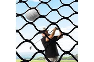 JAYEUW Filet d'entraînement de golf - 3 x 3 m - Corde tressée sans nœud - Filet d'entraînement pour golf, baseball, hockey - Pour l'intérieur et l'extérieur