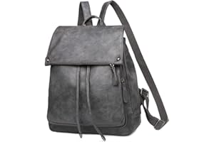 Everfunny Women Backpack Waterproof Anti-theft Lightweight PU Fashion Leather Nylon School Shoulder Bag Travel Cute Backpack Girls Ladies