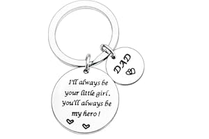 MADHAHEFU Dad Gifts Daddy Keychain Dad Keyring Father's Day Gift Birthday Gifts For Dad Appreciation Gifts