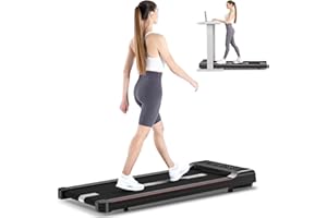 Dskeuzeew Tapis roulant pieghevole, 1-10km/h-3.0HP, 2 modalità di controllo, Con telecomando e schermo LCD di visualizzazione, Capacità massima di carico: 120kg