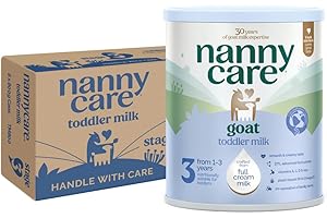 Nannycare Goat Based Toddler Milk – Stage 3 (From 1-3 Years) | Baby Powder Made from Whole Goat Milk | Nutritionally Complete Formula for Combination or Bottle Feeding – 800g (6 Pack)