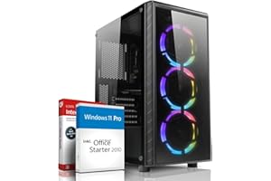 shinobee High End Gaming PC AMD Ryzen 7 5700X 16 Threads 4.60GHz • Windows 11 • Nvidia GeForce RTX3050 8 GB • 32 GB DDR4 • 1000GB SSD • WLAN • Gamer PC Computer Gaming Rechner - 7779