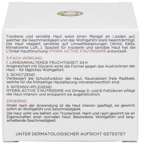 L’Oreal Paris Tagespflege Hydra Active 3 Nutrissime Feuchtigkeitspflege Gesichtscreme 50ml - 5