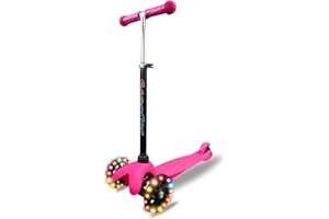 GizaStar Ultra 3 Wheel Tri Scooter, Height Adjustable Handlebars, Tilt To Turn Steering, Kids Aged 3+ Years