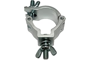 TEK audio ⌀32-35mm lighting Clamp - Half Coupler Truss Clamp Stage Lights Clamp, Lighting O-Clamps for DJ Par Lights Spot Lights (1 of 32 to 35mm)