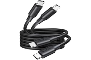 UGREEN USB C to C Charger Cable 100W 2 Pack Fast Charge Compatible with iPhone Air/17/16 Pro Max, Macbook Pro M3/Air, iPad Pro 2022/Air 5, Galaxy S25/S24 Ultra, Pixel 9, 1M