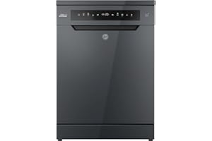 Hoover H-DISH 500 HF 4B7F0A-80 Free Standing Full Size Dishwasher, 14 Place Settings, Graphite, B Rated
