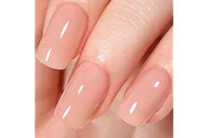 AILLSA Nude Gel Nail Polish, 15 ML Translucent Jelly Gel Polish, Soak Off UV/LED Lamp, Neutral Color Gel Nail Varnish Gift for Women Girls, Nail Art French Manicure DIY at Home