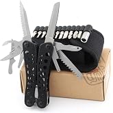 GANZO G204 Multitool, paslanmaz &ccedil;elik, paslanmaz, 20 fonksiyonlu, &ccedil;anta dahil