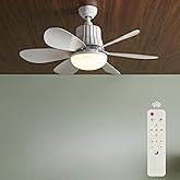2IN1 Goes Led Işık ve Fan Sessiz 3 Renk Modu ve 3 Hız Modu Kumandalı Tavan Vantilat&ouml;rl&uuml; Led Ampul