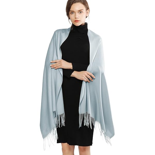 LA FERANI Zomersjaal voor dames, kasjmier, dunne halsdoek, stola, 200 x 70 cm, licht transparant, effen, omslagdoek voor zomer, lente, casual, zakelijke stijl, bruiloft, cadeau voor jou, donkerblauw
