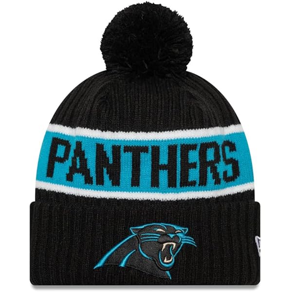 Chapeau en tricot bleu pour hommes Carolina Panthers Tunisia