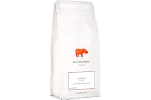 KISS THE HIPPO COFFEE Kiss The Hippo - Donna Blend Coffee | Whole Beans | Carbon-Negative | Espresso | Suitable for Milk | Notes of Chocolate, Caramel, Pecan | 250 gr