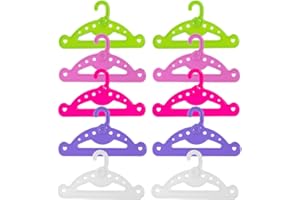 LuLiyLdJ Accesorios para Perchas de Ropa para muñecas Perchas de Moda para muñecas de 11,5 Pulgadas 28-30 CM, 10 Piezas