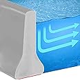 BLYPHOO Water Dam Shower Barrier Threshold Water Stopper: Self-Adhesive Bathroom Water Stopper, Collapsible Silicone Water Retaining Strip, Premium Water Barrier for Bathroom Kitchen Floor (Grey-1.5M)