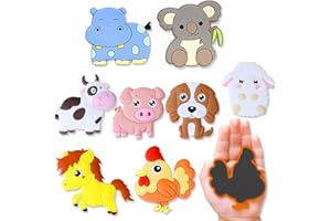 Jeyorzy 8 Pièces Magnet frigo Enfant Petits Aimants Éducatifs, Jeu Magnétique pour Enfants, Magnets Aimantés Faits de Matériaux en PVC