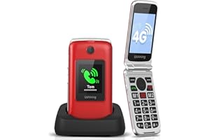 uleway 4G Senior Mobile Phone Flip Phone Unlocked Easy to Use Big Button Cell Phone with Large Display Loud Sound SOS Emergency Button Long Battery Life for Elderly