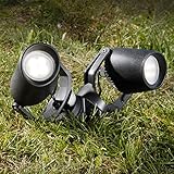 ★ Hochwertige Verarbeitung MIA Light Erdspießstrahler/Schwarz/Gartenstrahler Außenstrahler Bodenstrahler Fassadenstrahler Erdspießlampe Erdspießleuchte Gartenlampe Gartenleuchte