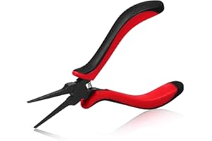 SPEEDWOX Cienkie płaskie szczypce, profesjonalne, z gładką szczęką, do produkcji biżuterii, rękodzieła, naprawy płytek drukowanych, 14 cm