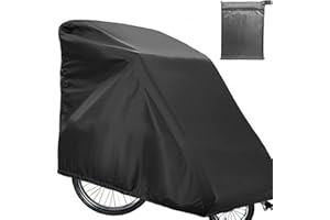 Cveenk Cover for Bicycle Trailer, Universal Folding Garage for Bicycle Trailer, Dog Trailer, Load Trailer, 210D Waterproof, Windproof, Tear-Resistant, UV Protection, Oxford Fabric, Bicycle Trailer