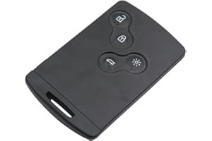 PHONILLICO Carcasa Llave Tarjeta para Renault Captur Clio Koleos Laguna Megane Scenic - 4 Botones - Mando a Distancia