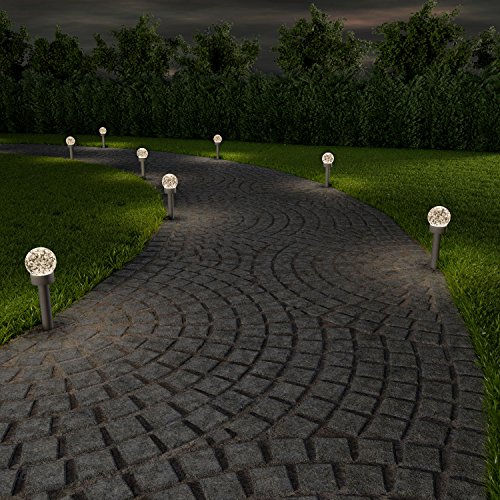 parlat LED Gartenleuchte Bubble mit Erdspieß für außen, IP54, warm-weiß, 3er Set - 4