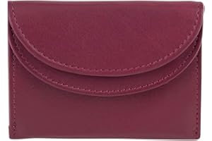 LEAS Mały portfel męski i damski, skóra naturalna, Cherry Mini-Edition'', Czereśnia, 9,5x6,5cm