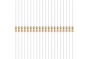 YOKIVE 200 Pcs 1/4W (0.25 Watts) 24 Ohm 5% Carbon Film Resistor, Carbon Film Single Fixed Resistor | Great for DIY Electronic Devices, Circuit Boards, Sensors
