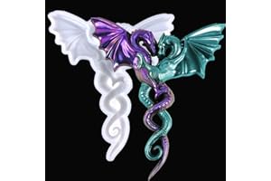 HyzaPhix 3D Dragon Moule Resine Epoxy, Moulle Silicone Animaux Moulage de Ornement Wall Art Resin Molds Pour Bricolage Décoration Murale, Décor D'intérieur (couple dragon)