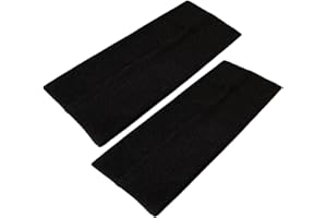 WESTEND CHOICE 9cm Wide Headbands 2 Pack Soft Head Band Plain Stretchy Unisex Kylie headband Bandeau Headbands for Women & Men Gym Yoga Hair Band (Black)