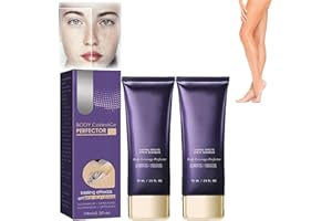 ORGRUL Lot de 2 crèmes de couvrance pour varicosités - Imperméable - Maquillage des jambes sans décoloration - Lotion de maquillage pour les jambes - Camouflage - Varices, tatouage - Maquillage du corps (2