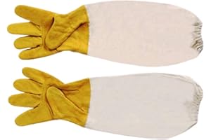 RXYNLL Gants d'apiculture Gants de Protection Enfants - Gants D'apiculture À Manches Longues Expérience De La Ferme Apicole pour Enfants Visite