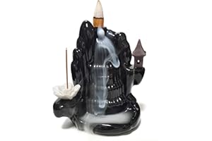 LUXIANYS Bruciatore di incenso di riflusso con cono di incenso del riflusso,Bruciatore Incenso a Cascata,Portaincenso a Cascata,Backflow incense Holder,per la casa Ornamento per aromaterapia