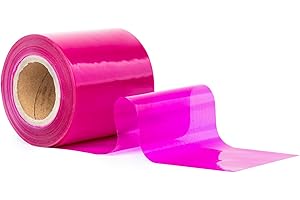 GRIP Eventbasics Flatterband pink, 50 m x 70 mm, LDPE Folienband Stärke 50 µ, Absperrband nicht klebend zum Absperren, Markieren und Dekorieren auf Events, Hochzeiten, Partys uvm., Farbe Pink