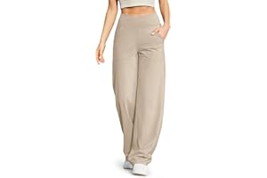 G4Free Yoga Pants for Women Wide Leg Trousers High Waist with Pockets Petite/Regular/Tall Loose Stretch Casual Lounge Pants