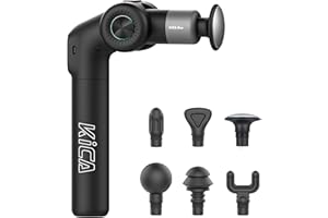 Kica Elektryczny masażer perkusyjny do głębokiej tkanki do terapii zakwasów mięśni, pleców, mięśni całego ciała, składany, wysuwany, ogrzewany.